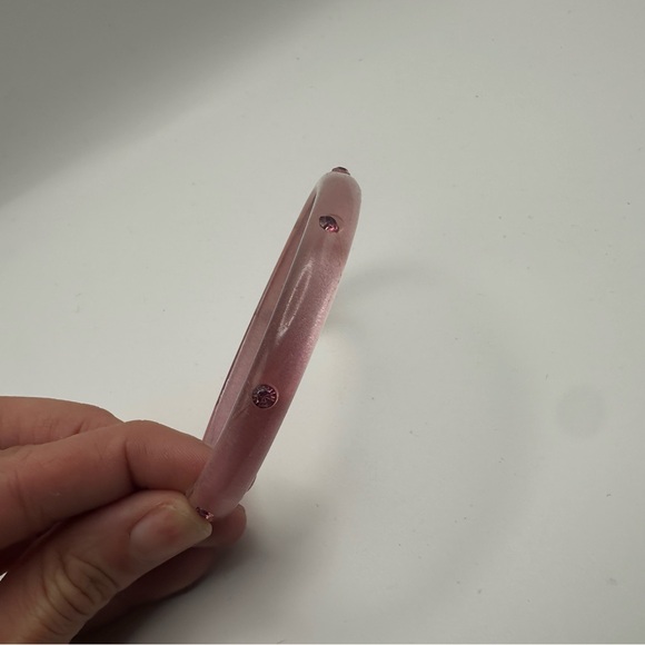 Splendette Pink Rhinestone Narrow Bangle - Picture 3 of 3